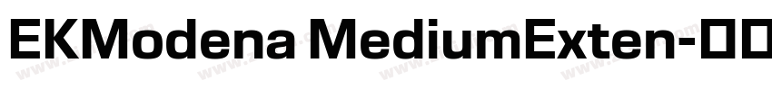 EKModena MediumExten字体转换